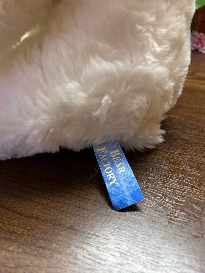 Bear Factory Grey Rabbit Plush Cuddly Toy Soft Toy Bunny - Image 1 of 4