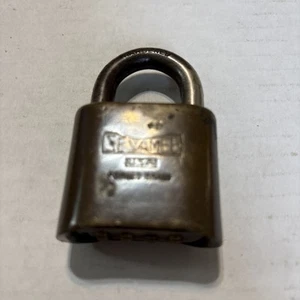 Vintage Sesamee Corbin Brass Combination Padlock - Picture 1 of 7