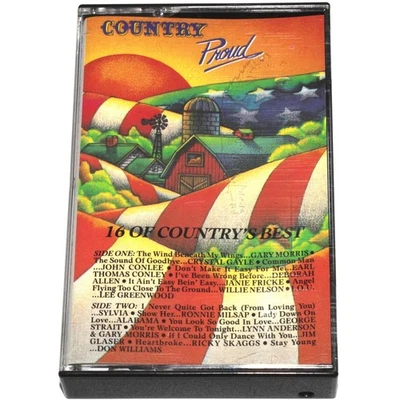 Country Proud - 16 Of Country's Best (Cassette Tape 1984) 1980s 80s PLAY TESTED Foto 1 de 4