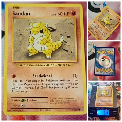 Pokemon Sandshrew  🇩🇪 Nm Pokémon Og Card Evolution 2016 EVO 054 Sandan - Bild 1 von 4