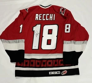 MARK RECCHI SIGNED #18 CCM CAROLINA HURRICANES 2006 STANLEY CUP JERSEY PSA COA - Picture 1 of 3