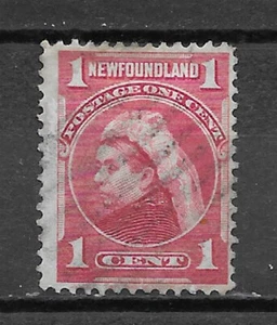 TERRANOVA, CANADÁ, 1897/1901, VICTORIA, SELLO 1c, carmín, perf, usado - Imagen 1 de 1