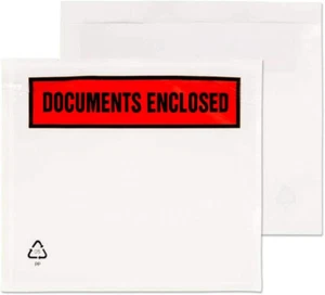  A7 PRINTED DOCUMENT ENCLOSED ENVELOPES WALLETS PACK OF 1000 (95 x 125 mm) - Picture 1 of 2