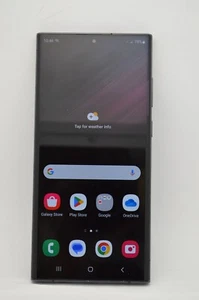 REFURBISHED Samsung Galaxy S22 Ultra 512GB SM-S908U1 Black GSM CDMA UNLOCKED - Picture 1 of 9
