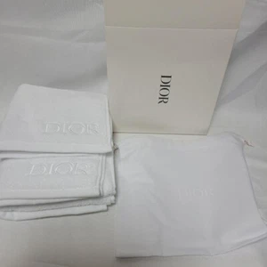 Christian Dior Face Towel & Hand Towel & Mini Pouch w/Box Novelty Limited - Picture 1 of 10