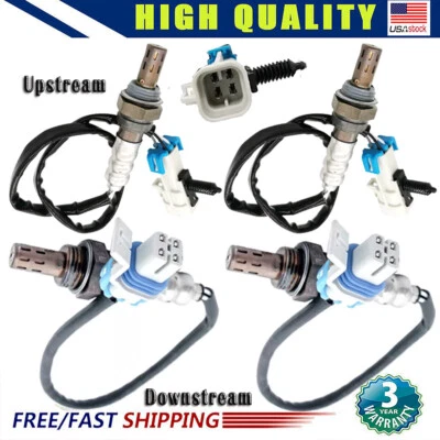 Juego de 4 sensores de oxígeno aguas arriba + abajo para GMC Yukon 2008-2014 y XL 1500 2500 y Chevy Foto 1 de 4