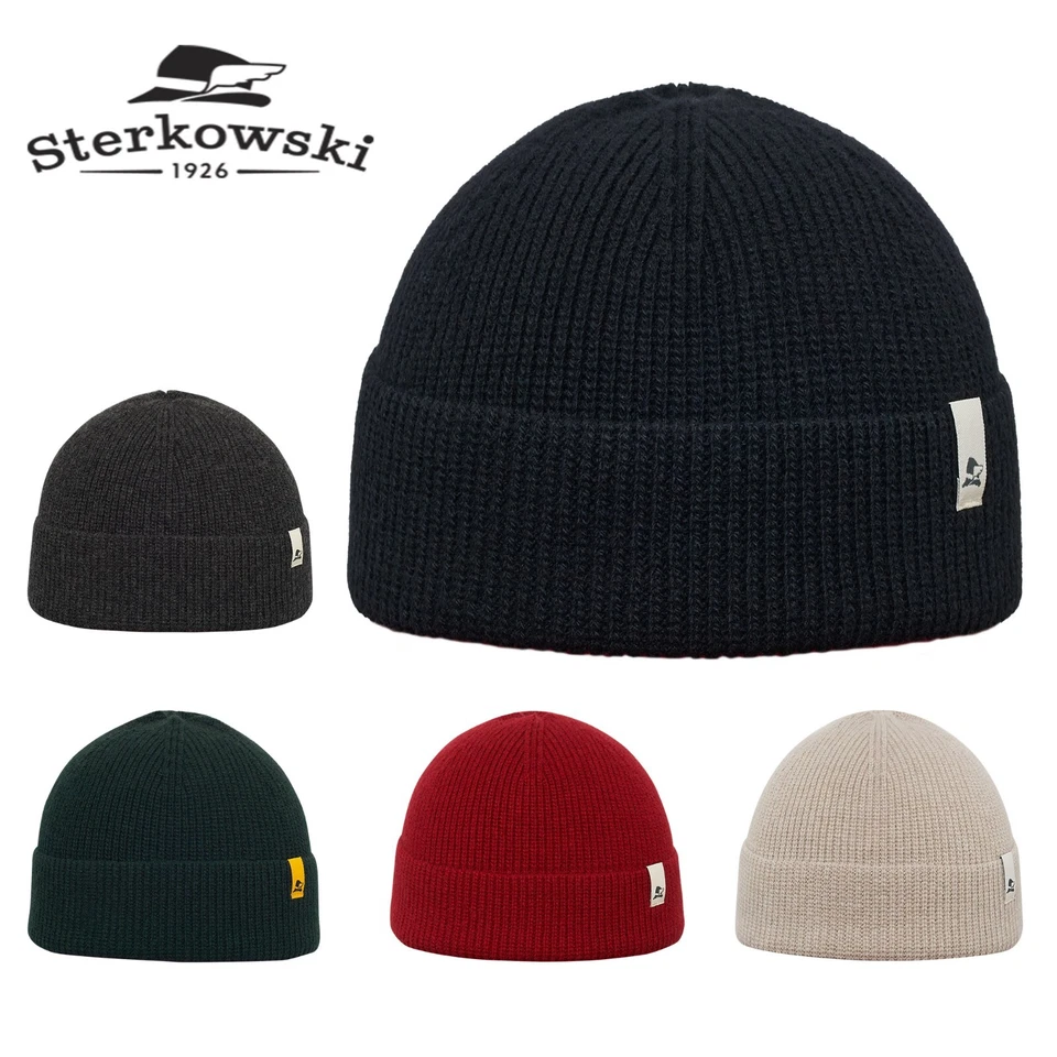 Sterkowski DUKE Merino Wool Cashmere Beanie Cap Knitted Warm Snookie Winter - Image 1 of 1