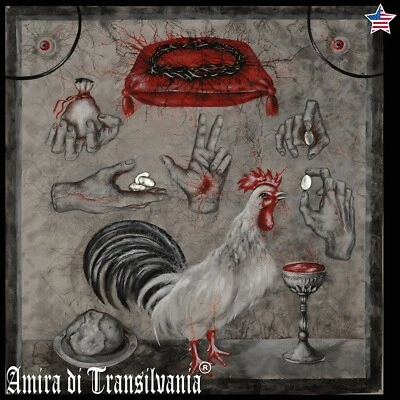 Galo galo pássaro copo mão arte parede pintura contemporânea figuras artista famoso - Imagem 1 de 4