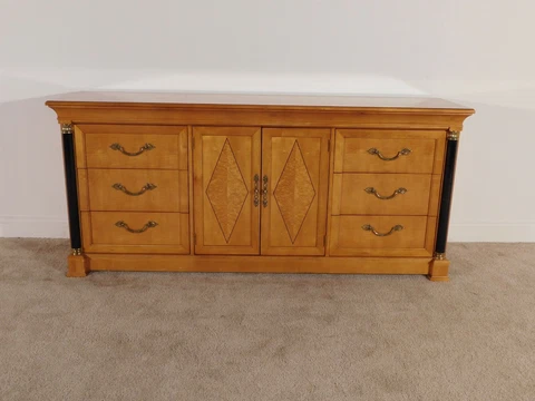 THOMASVILLE Grand Classics Biedermeier EMPIRE Long Chest 9 Drawer Dresser Cover