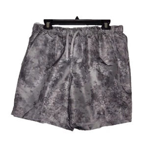 DSG Mens Black Gray Camo Relaxed Fit Shorts 6" Inseam Medium Lifestyle Short - Picture 1 of 7