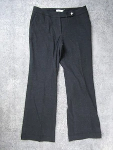Calvin Klein Dress Pants Womens 12 Gray Bootcut Slacks Business Office Work - Picture 1 of 11