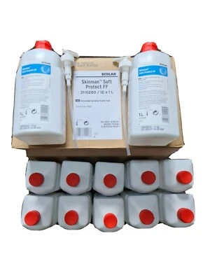 Ethonal Alcohol Hand Rub EcoLab Skinman Soft Protect 89% Ethonal Hand Rub 12L