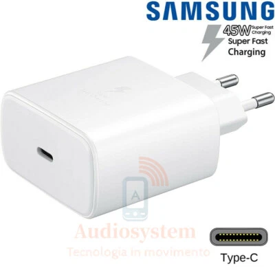 CARICABATTERIA RAPIDO 45W ORIGINALE SAMSUNG USB TYPE C EP-TA845 CARICATORE W - Bild 1 von 3
