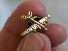 WWII+US+Navy+Air+Corps+B-24+Consolidated+Liberator+plane+pin+back+gold+plated