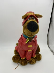 Abrigo de Lluvia Vintage Scooby Doo Peluche 23" Relleno Sentado ROJO Jumbo Grande - Imagen 1 de 10