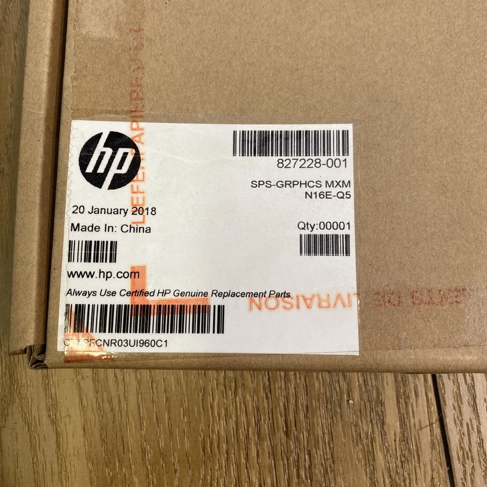 HP 827228-001 NVIDIA Quadro M5000M N16E-Q5 with 8GB GDDR5 graphics subsystem mem - Image 1 of 4