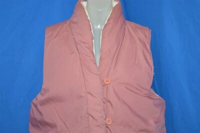 COLETE DE ESQUI VINTAGE ANOS 80 IZZI ROSA BRANCO FEMININO POLI PREENCHIMENTO REVERSÍVEL INVERNO GRANDE L - Imagem 1 de 4