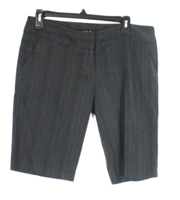 Pantalones Cortos Chinos GUESS JEANS Mujer Talla 28 (14) Grande Gris Oscuro Rayas Bolsillos Caminar Foto 1 de 4