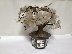 SS82 Vintage Very Beautiful Hong Kong's Crystal Bonsai Tree For Decoration - Picture 1 of 11