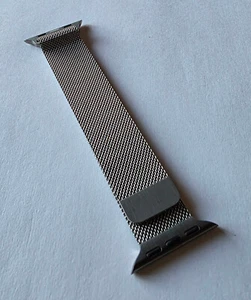 Unused Original Stainless Steel SLATE Apple Watch 42mm Milanese Loop in Bulk Pkg - Picture 1 of 9