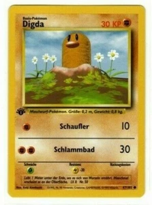 Pokemon German Digda (Digdug) 47/102 1st Edition Base Set / mint condition card  - Picture 1 of 2