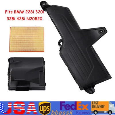 Air Cleaner Intake Filter Housing Box Fit 2013 2014 2015 2016 BMW 320i 328i 428i — 第 1/4 张图片