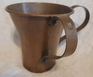 Antica tazza per lavaggio a mano in rame doppio manico - Foto 1 di 16