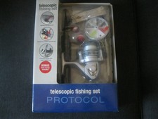 New! Protocol Extendable "Telescopic Fishing Set Complete Compact Set Nib