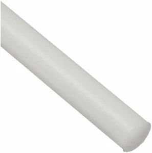 Small Parts ZAM2966-B0070ZES9M Nylon 6/6 Round Rod, Opaque Off-White, Standard T - Picture 1 of 1