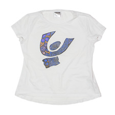 FREDDY Abstract Print T-Shirt White Short Sleeve Womens L
