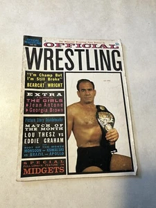 Vol 1 # 9 Giugno 1964 Rivista Ufficiale Wrestling Lou Thesz, Bobo Brasile, Midgets - Foto 1 di 5
