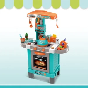 iZEL Kids Little Chef Kitchen Playset - 35-Piece Interactive Cooking Set w/Light - Picture 1 of 5