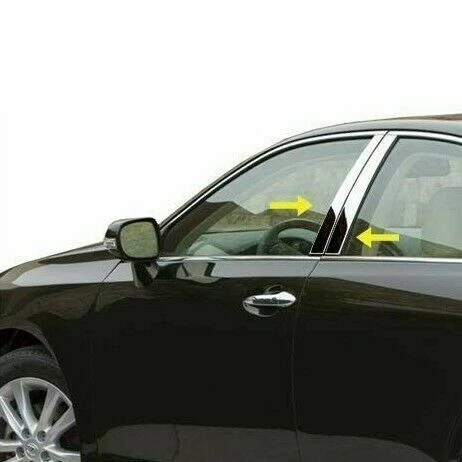 ajuste: 1995-2000 Lexus LS 400 LS400 4pçs acabamento de poste de pilar cromado porta de aço inoxidável - Imagem 1 de 1