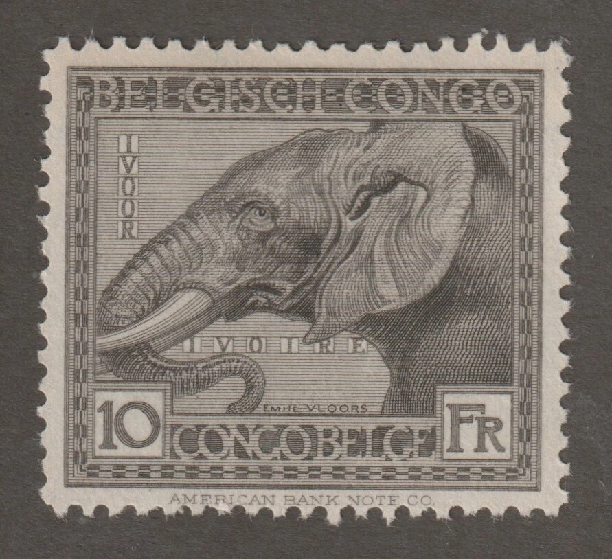 Congo Belga 1924 #111 Elefante africano - MNH Foto 1 de 1