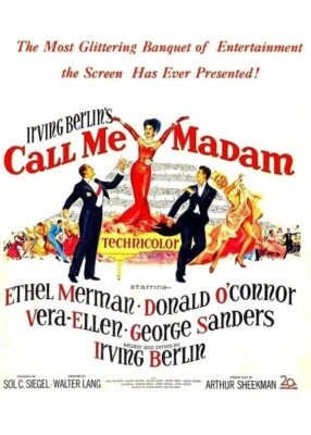 CALL ME MADAM (1953) Ethel Merman, -  Public Domain DVD NO CASE - Image 1 of 2