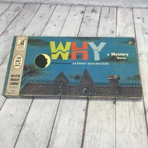 Vintage 1958 Alfred Hitchcock Presents Why Mystery Board Game Milton Bradley - Picture 1 of 17