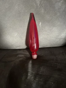 "Precioso tapón de repuesto Blenko rojo rubí solo 8""" - Imagen 1 de 4