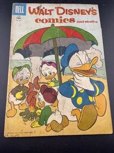 Walt Disney’s Comics #201 (1950s) Donald Duck Dell Golden Age G+ 2.5 - Picture 1 of 7