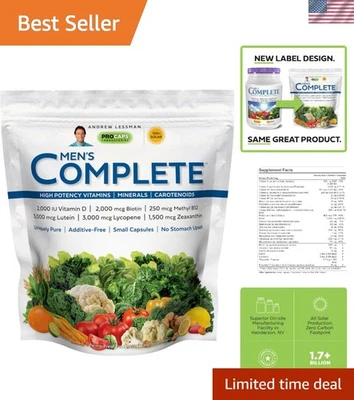 Multivitamínico diario para hombre - 30 cápsulas fáciles de tragar con nutrientes esenciales Foto 1 de 4