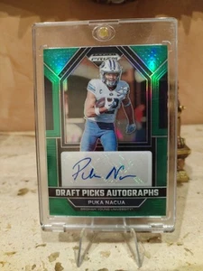 Panini Prizm 2023 Nfl Puka Nacua Green Auto - Imagen 1 de 2