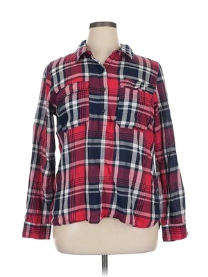 Girl Krazy Women Red Long Sleeve Button-Down Shirt XL - Image 1 of 4