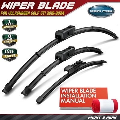 Limpiaparabrisas de 26"" y 18"" y 11"" 3 piezas para Volkswagen Golf GTI 2015-2024 Foto 1 de 4