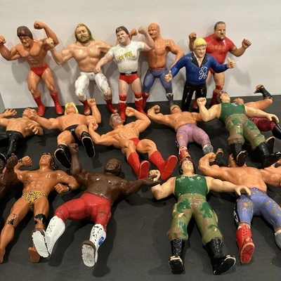 WWF Lot LJN Titan Sports Wrestlers Wrestling Superstars Piper John Stud Junkyard - Image 1 of 4