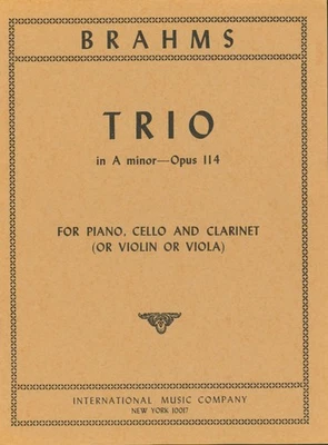 Brahms Trio In A Minor Op 114 Partituras Piano Violonchelo Clarinete (o Violín Viola) Foto 1 de 4