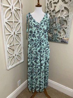 LANE BRYANT size 16 FLORAL PRINT SLEEVELESS ELASTIC WAIST MIDI DRESS - Image 1 of 4