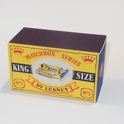 Matchbox King Size 3a Caterpillar D.9 Bulldozer C Style Repro Box - Image 1 of 4