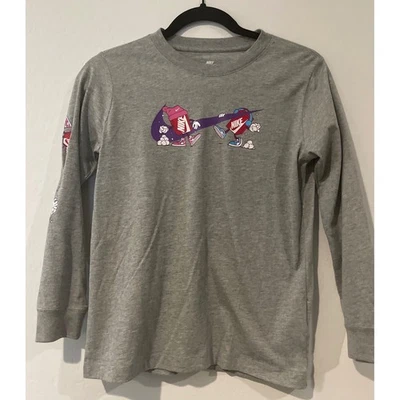 Nike Girls T- Shirt Medium Youth Long Sleeve Tee Graphic Crew Neck Snowball NWT - Image 1 of 4
