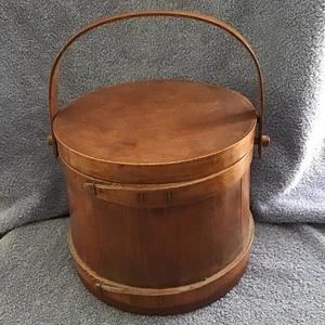 Hermoso cubo de madera de colección mango de tapa de azúcar de abeto - Imagen 1 de 15