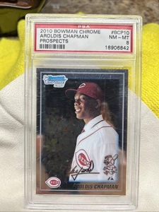 2010 Aroldis Chapman Bowman Chrome Prospects PSA 8 🔥🔥 - Foto 1 di 4
