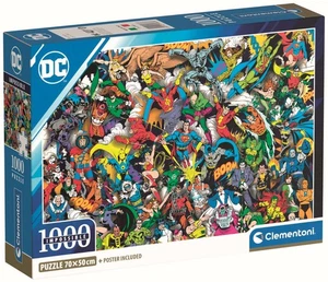 New Clementoni Jigsaw Puzzle 1000 Pieces 39863 DC Comics Impossible - Picture 1 of 2